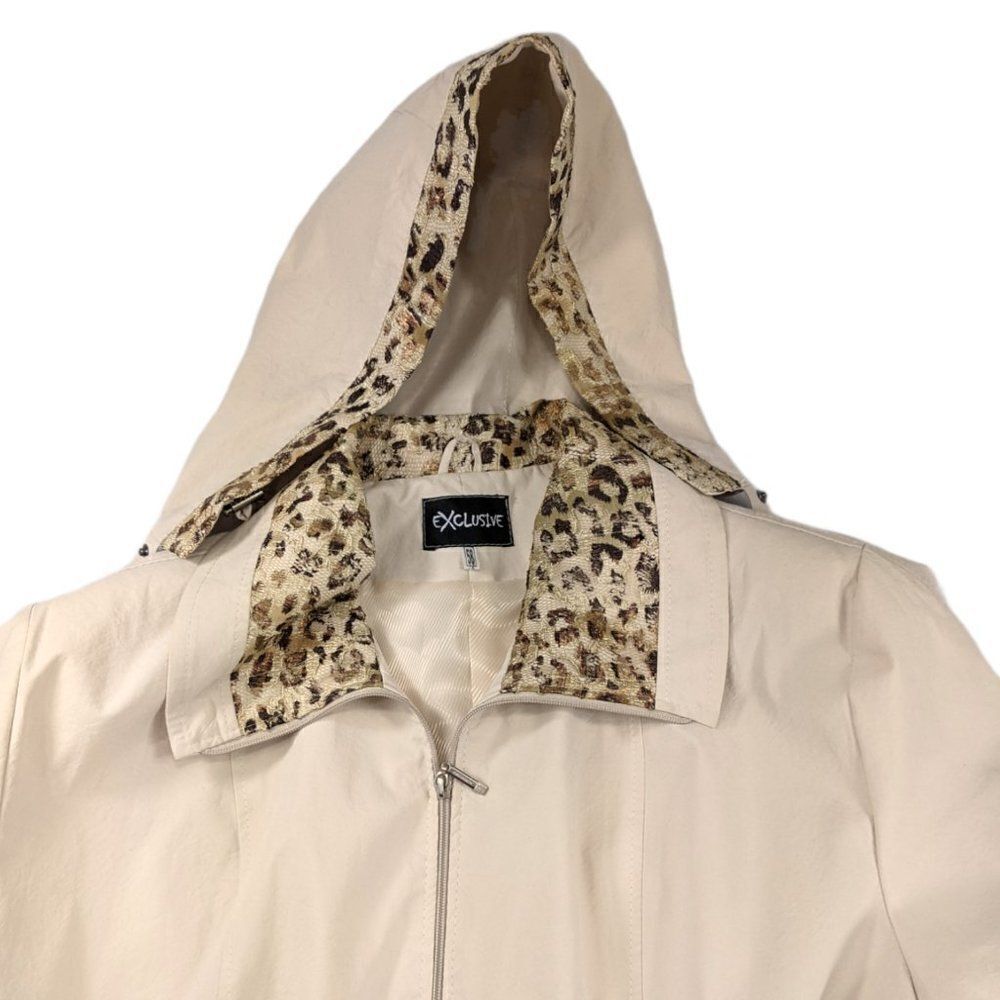Exclusive Cream Colored Leopard Print Jacket - Picture 5 of 12